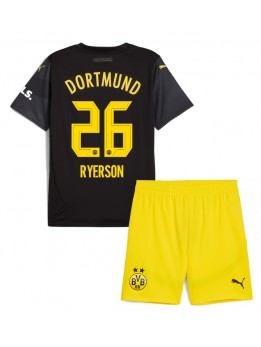 Borussia Dortmund Julian Ryerson #26 Auswärts Trikotsatz für Kinder 2024-25 Kurzarm (+ Kurze Hosen)